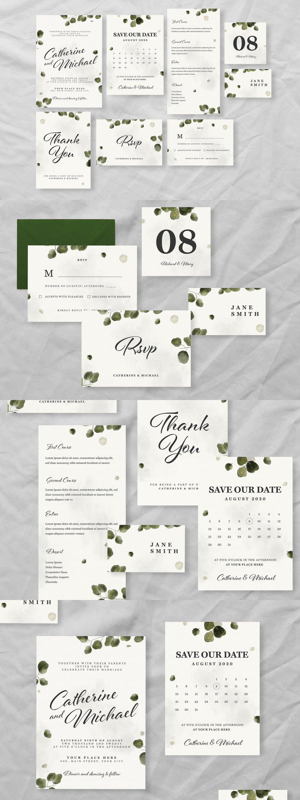Invitation-Eucalyptus
