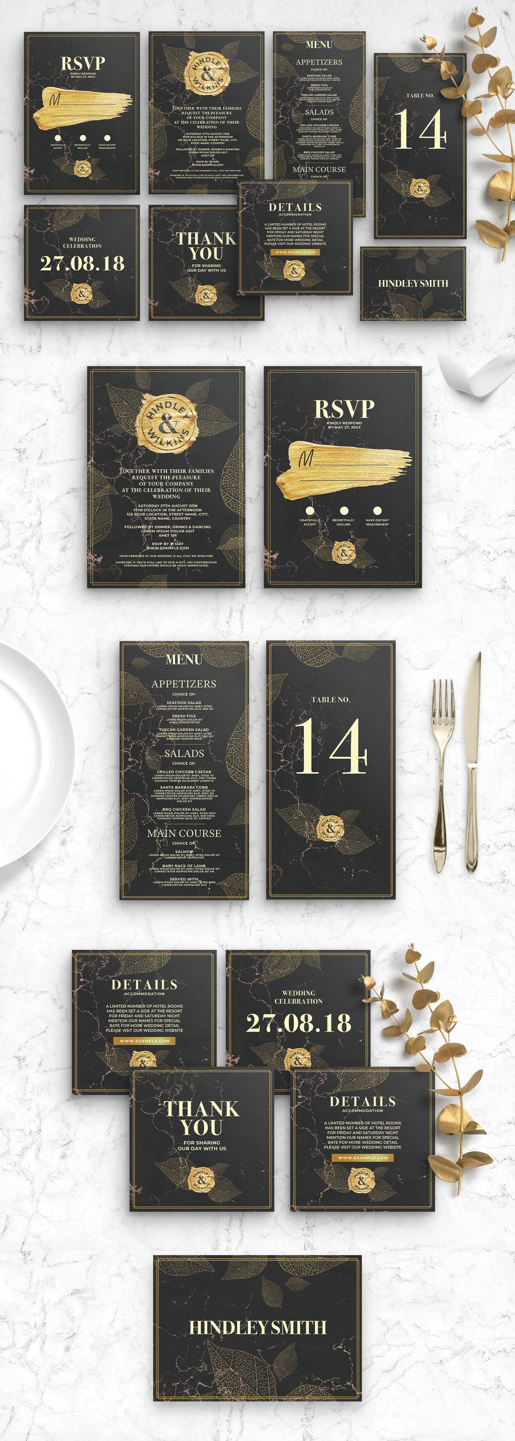 Invitation-Gold