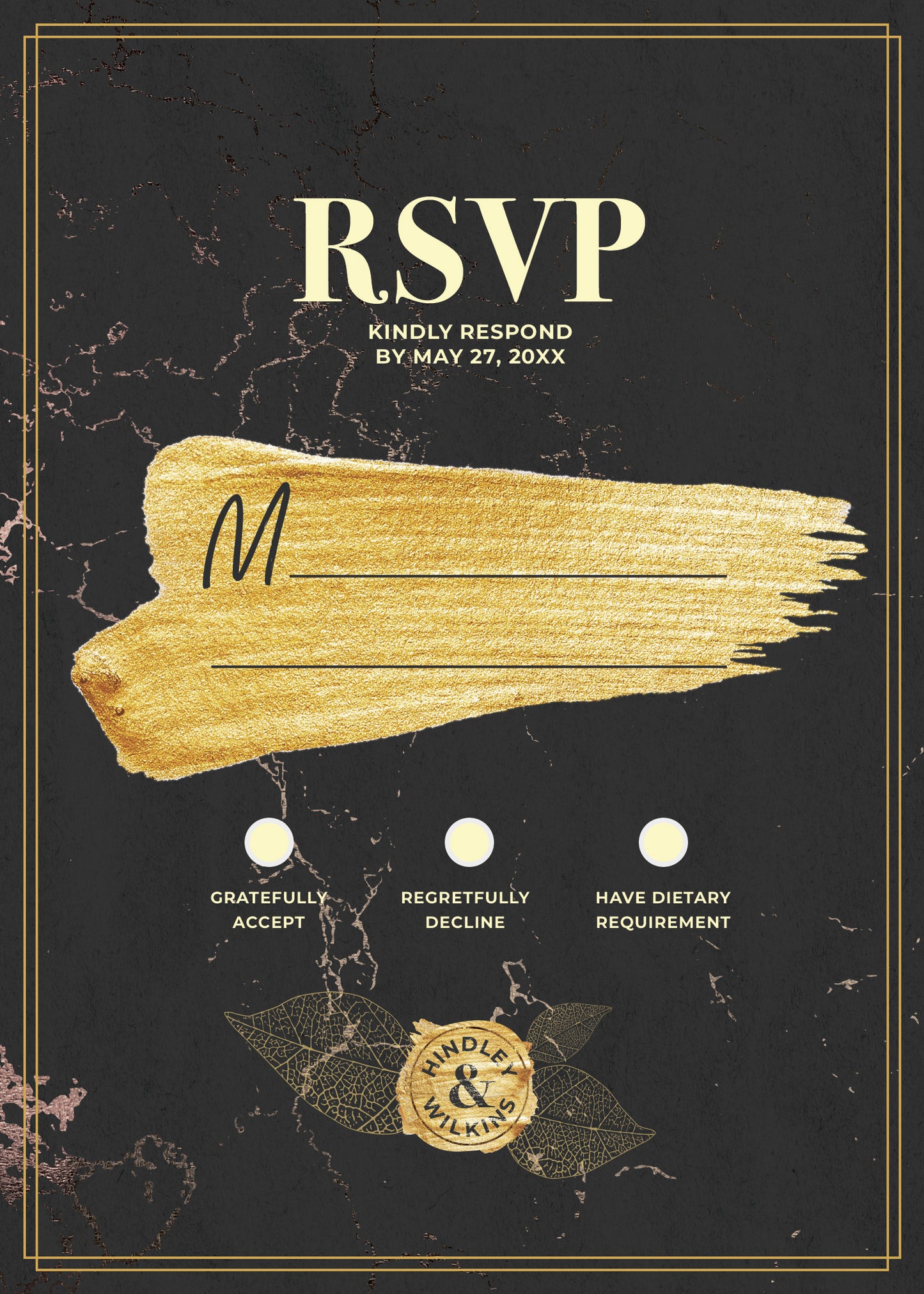 Invitation-Gold