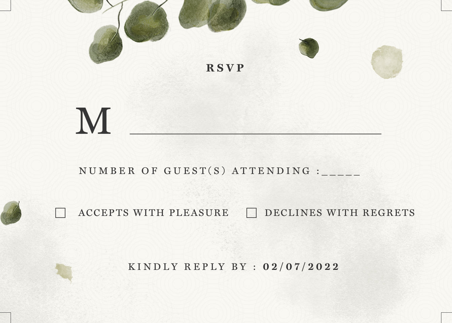 Invitation-Eucalyptus