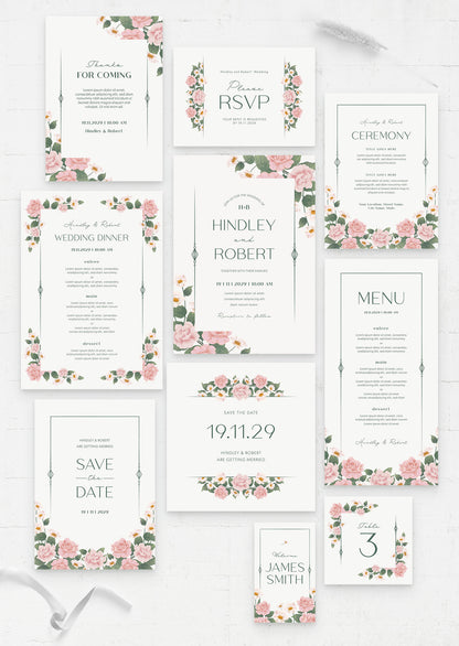 Invitation-Classic Roses